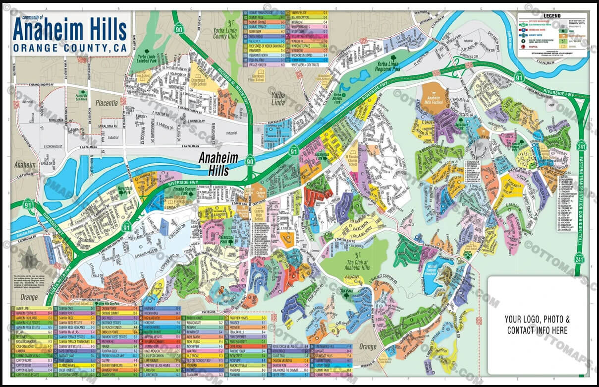 Anaheim Map, CA